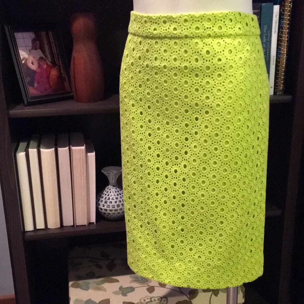 J. Crew Eyelet No. 2 Pencil Skirt 4